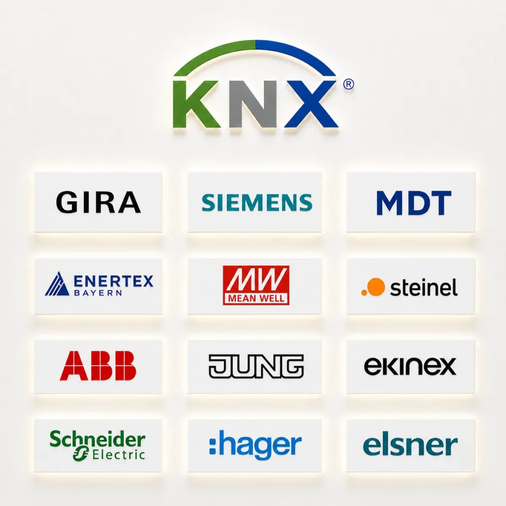 System KNX - wybrani producenci